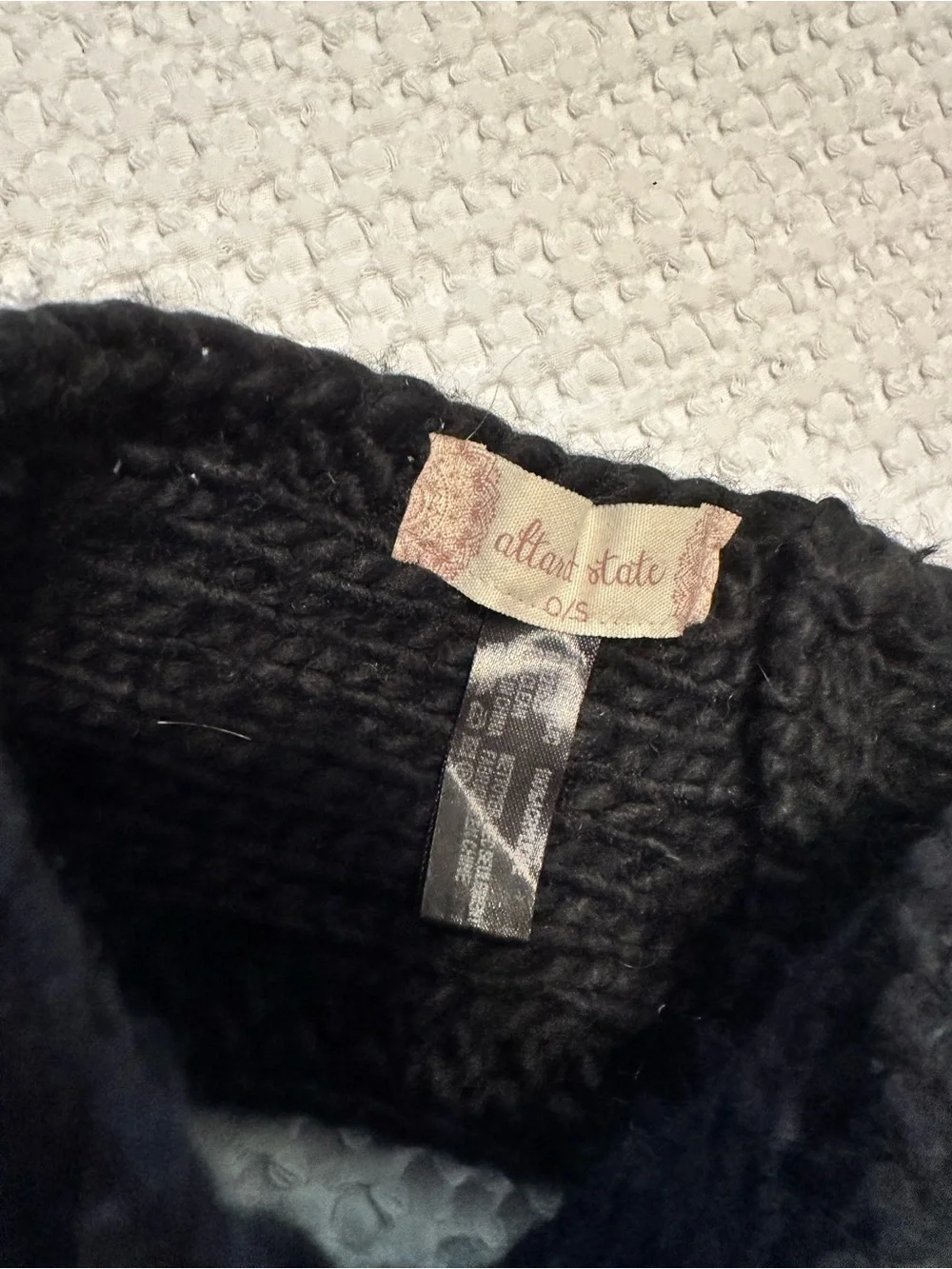 Altar’s State Black Cable Knit Headband